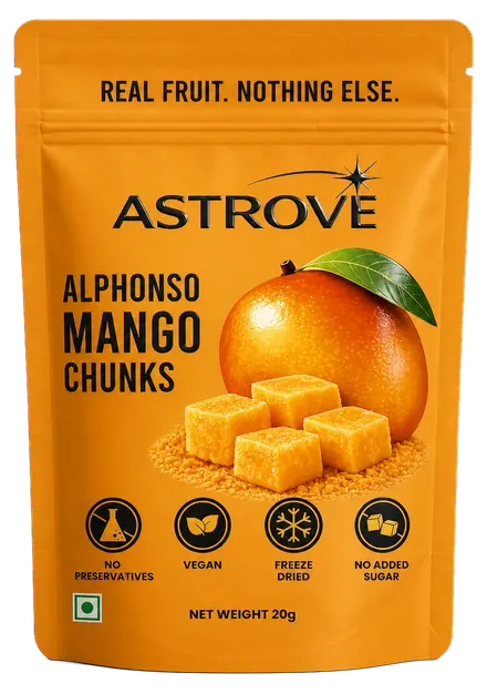 ASTROVE Alphonso Mango Chunks pouch