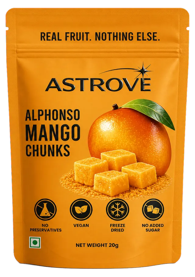 ASTROVE Alphonso Mango Chunks pouch